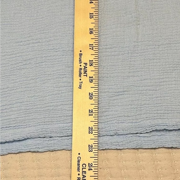 Calvin Klein Blue Blouse Size Large 100% Cotton EUC - Picture 4 of 5